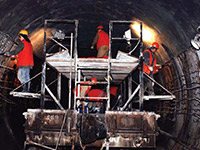 Ремонт ж/б обделки и восстановление герметичности в путевых тоннелях метрополитена